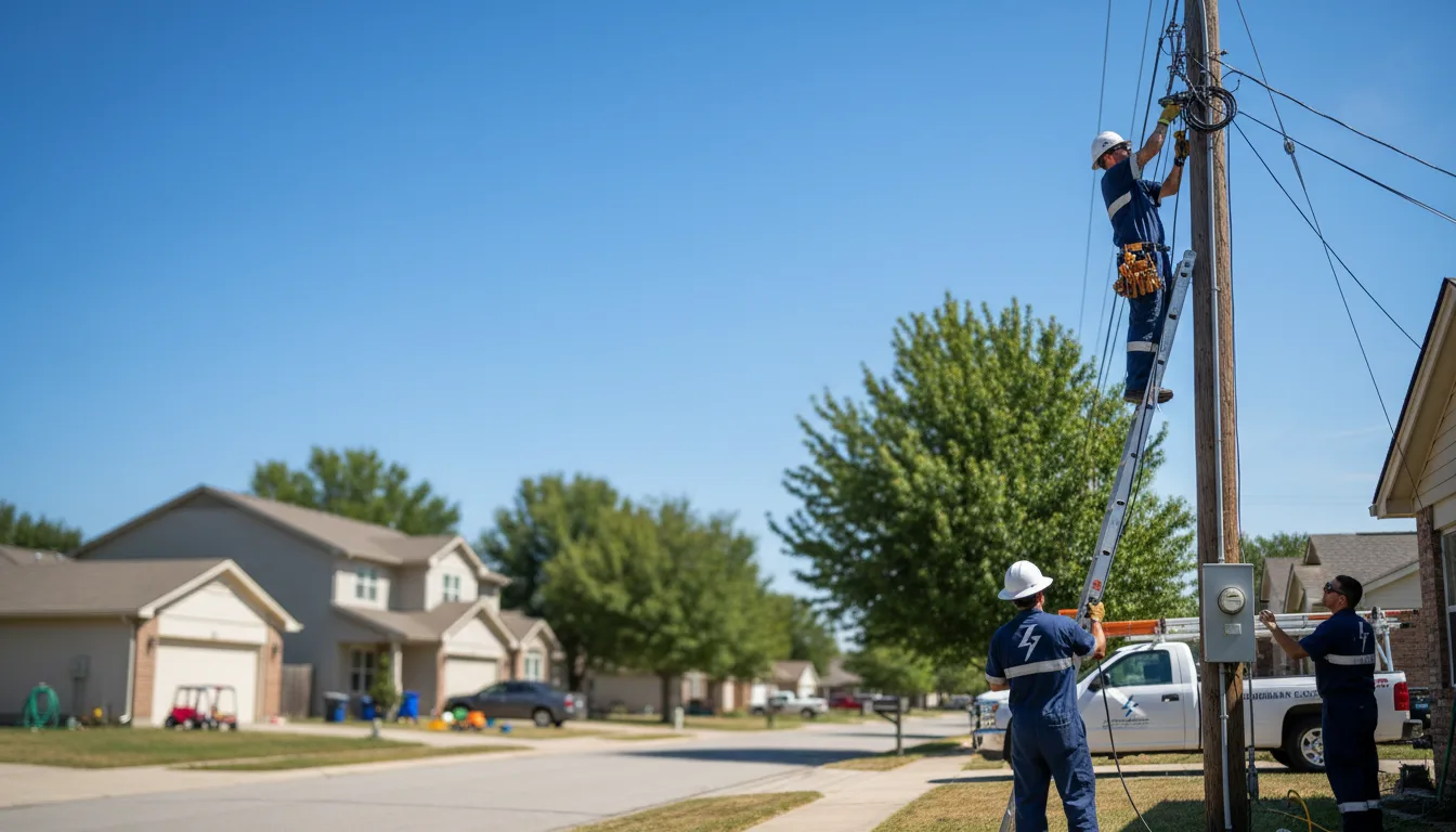 Residential electrician providing installation services in Goodyear, AZ
